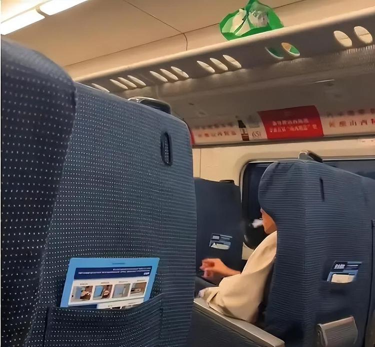 男子在高鐵車廂內抽煙,遭舉報被民警戴銬帶走,12306:高鐵上吸煙違法,嚴重將導致列車停駛